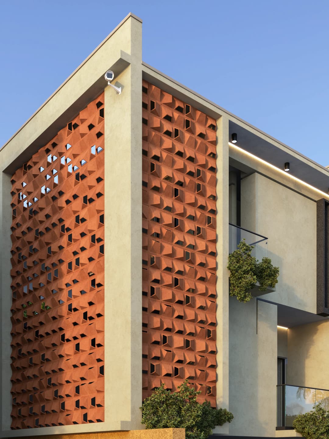 modern architectural building during daylight with open pool.